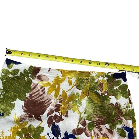 Pendleton Linen Blend Fall Floral  Skirt - Picture 5 of 9